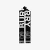 博百利/Burberry 徽标拼马术骑士装饰丝毛混纺提花围巾 (黑白) 80609661