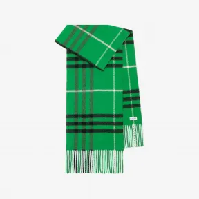 博百利/Burberry 格纹羊毛羊绒混纺围巾 80736851