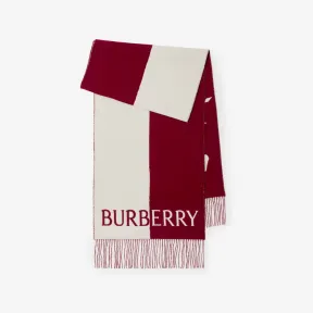 博百利/Burberry 马术骑士徽标羊毛羊绒混纺围巾 80755531