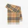 博百利/Burberry 格纹羊绒围巾 80767951