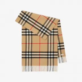 博百利/Burberry 格纹羊绒围巾 80767951