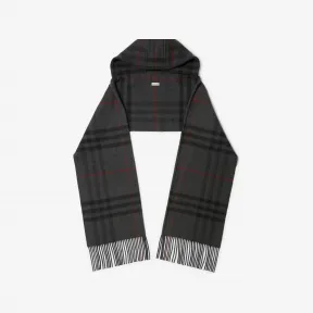 博百利/Burberry 格纹羊毛混纺连帽围巾 80776391