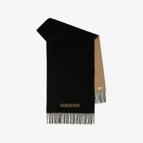 博百利/Burberry 双面两用马术骑士徽标羊绒围巾 80787831