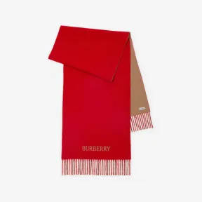 博百利/Burberry 双面两用马术骑士徽标羊绒围巾 80787861