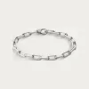 卡地亚/Cartier B6021400 - Santos de Cartier链式手链 中号款 18K白金 - 非镀铑饰面白金