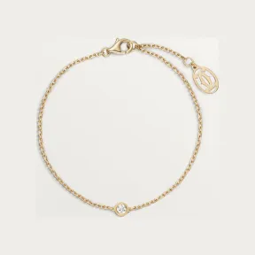 卡地亚/Cartier B6043300 - Cartier d'Amour手链 镶嵌圆形明亮式切割钻石 小号款 18K黄金 - 黄金 钻石