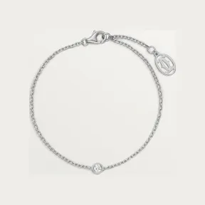 卡地亚/Cartier B6045517 - Cartier d'Amour手链 镶嵌圆形明亮式切割钻石 迷你款 18K白金 - 白金 钻石