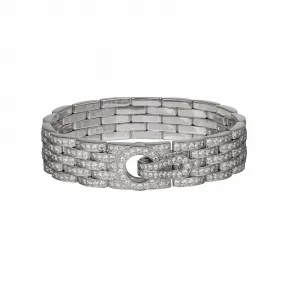 卡地亚/Cartier H6020017 - Agrafe手链 铺镶钻石  18K白金 - 白金 钻石
