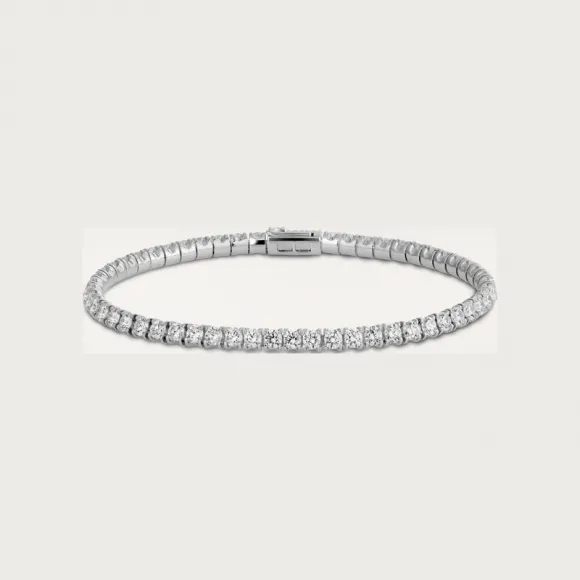 卡地亚/Cartier N6707917 经典钻石链系列手镯 18K白金 白金 钻石