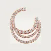 卡地亚/Cartier N8515190 - Etincelle de Cartier圈形耳环 铺镶钻石 18K玫瑰金 - 玫瑰金 钻石