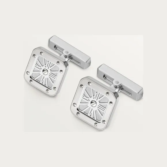 卡地亚/Cartier OG000231 - Santos de Cartier袖扣 - 纯银 镀钯饰面