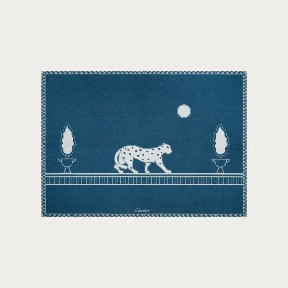 卡地亚/Cartier OS000088 - Panthère de Cartier卡地亚猎豹毛毯 - 美利奴羊毛与羊绒