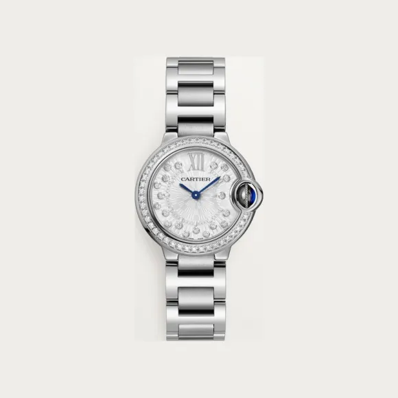 卡地亚/Cartier W4BB0034 - Ballon Bleu de Cartier卡地亚蓝气球腕表 28毫米 精钢 石英 - 28毫米 石英机芯 精钢 钻石