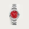 卡地亚/Cartier WSBB0052 Ballon Bleu de Cartier蓝气球腕表 33毫米 精钢 自动上链 33毫米表款 自动上链机械机芯 精钢 