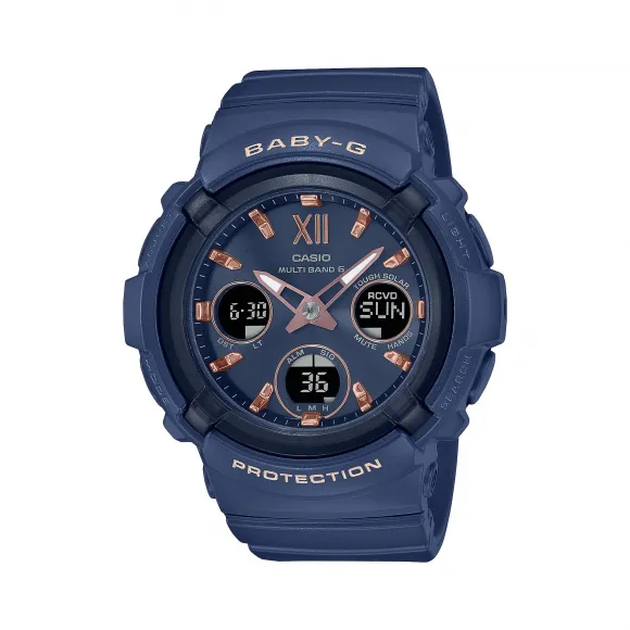 卡西欧/Casio BABY-G 简约经典设计 防水防震运动女表BGA-2800