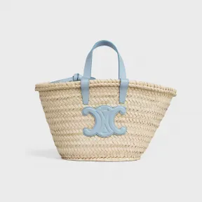 思琳/Celine  TEEN TRIOMPHE  CLASSIC棕榈叶和牛皮革提篮包 113832CGG.01BC
