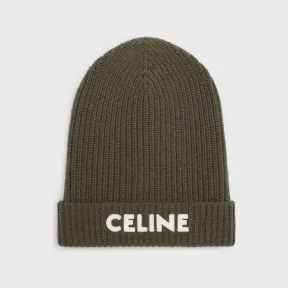 思琳/Celine 男士 刺绣罗纹羊毛毡无檐帽 2A25R423P.15KH.TU