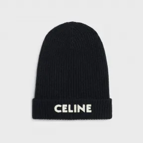 思琳/Celine CELINE刺绣针织羊毛无檐帽 2A25R535Q.01OW.TU