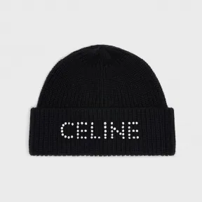 思琳/Celine 男士 刺绣饰钉羊毛无檐帽 2A42W536Q.01OW.TU