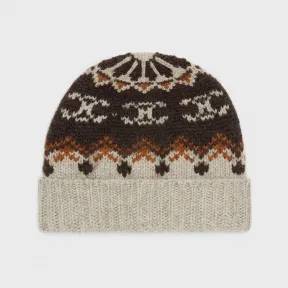 思琳/Celine TRIOMPHE费尔岛羊毛无檐帽 2AD9U874P.08GR