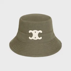 思琳/Celine 女士 TRIOMPHE棉质华达呢孔眼渔夫帽 2AUN6769K.02KK.L