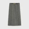 思琳/Celine 女士 羊毛粗花呢缩褶半身裙 2J116948E.38AW