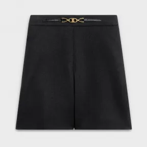 思琳/Celine 女士 羊毛法兰绒缩褶半身裙 2J121239D.38NO