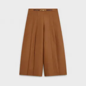 思琳/Celine 女士 羊毛法兰绒褶裥短裙裤 2P281399F.02CM