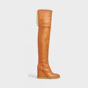 思琳/Celine 女士 Manon Wedge 小牛皮过膝靴 335373190C.04LU