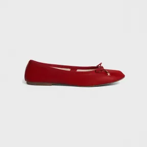 思琳/Celine 女士 Les Ballerines Celine Ballerina 带蕾丝小羊皮 - 红色 343213557C.27ED