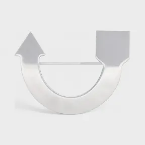 思琳/Celine 男士 CELINE 标准纯银箭头胸针 46R866SIL.36SI