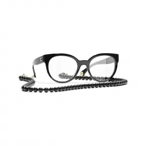 香奈儿/Chanel 光学眼镜: 蝴蝶形光学眼镜  醋酯纤维与琉璃珍珠 A75267X08101V362249