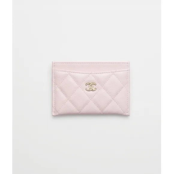 香奈儿/Chanel 经典卡片夹 - 闪亮粒纹小牛皮 & 金色金属 — 时尚 AP0213-Y33352-NG750