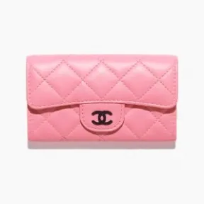 香奈儿/Chanel 经典口盖卡套 - 羊皮革 珊瑚粉 AP0214B06311NS836