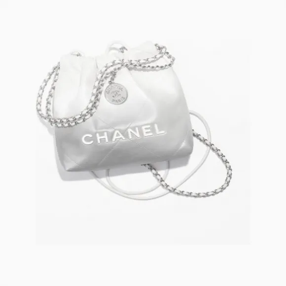 香奈儿/Chanel Chanel 22 迷你手袋渐变金属质感小牛皮与银色金属