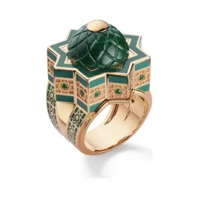 尚美/Chaumet Shéhérazade 系列孔雀石戒指 084137