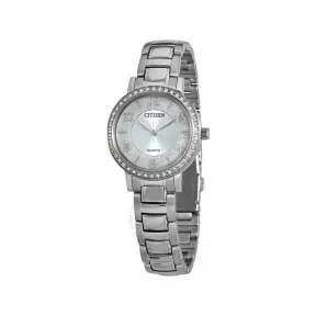 西铁城/Citizen 31 MM 不锈钢 石英机芯 女表 EL3040-55L