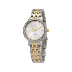 西铁城/Citizen 31 MM 不锈钢 石英机芯 女表 EL3044-89D