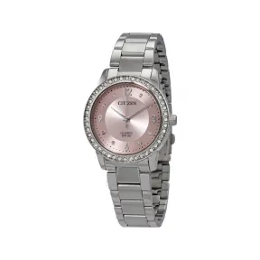 西铁城/Citizen 35 MM 不锈钢 石英机芯 女表 EL3090-81X