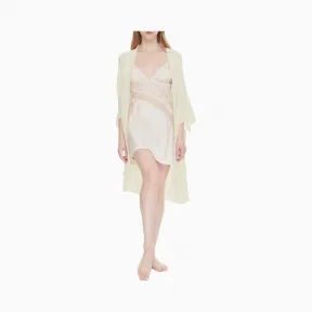 卡尔文·克莱恩/Calvin Klein 女士新款桑蚕丝睡袍 QS6249-内衣系列