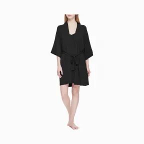 卡尔文·克莱恩/Calvin Klein 女士新款中袖睡袍 QS6256-内衣系列