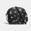 蔻驰/Coach 花卉印花FARROW挎包 55376 GDBLK