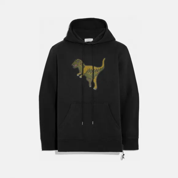 蔻驰/Coach   REXY连帽卫衣 68235-BLK-L