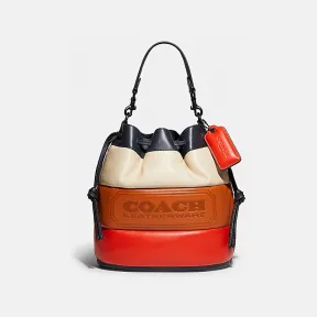 蔻驰/Coach 拼色绗缝和COACH徽章FIELD水桶包 C6843-V5L38