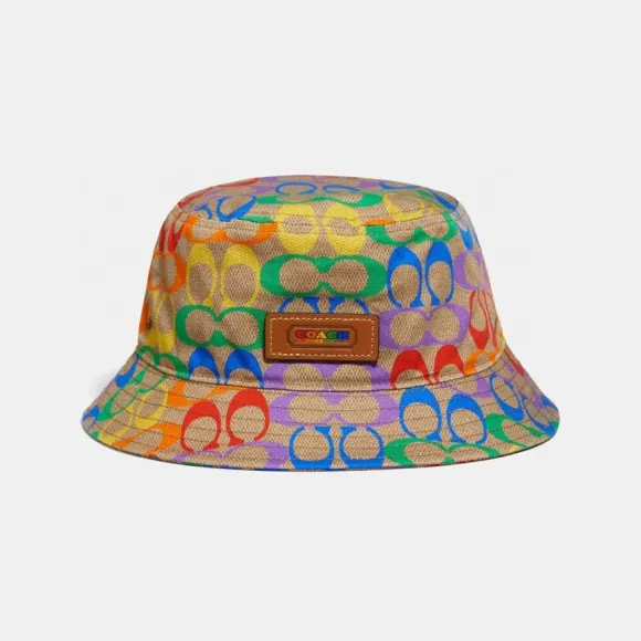蔻驰/Coach  男士 彩虹经典标志渔夫帽 3916-RBW