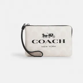 蔻驰/Coach 经典标志角拉链腕包 CP437-SVCAH