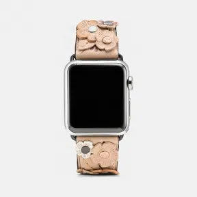 蔻驰/Coach 茶玫瑰嵌花皮革表带 W6132 EQO