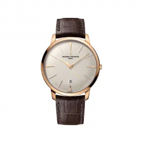 江诗丹顿/Vacheron Constantin Patrimony传承系列 18K 5N 粉红金 自动机械机芯  85180-