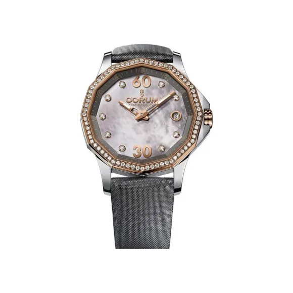 昆仑/Corum 38MM 精钢配玫瑰金钻石表圈 自动机械机芯 082-101-29-F149-PK10