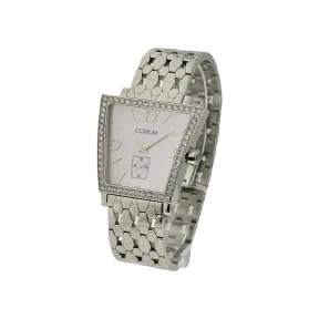 昆仑/Corum 36.5 MM with crown 精钢镶钻表圈 石英机芯 106-404-47-0008-PM52